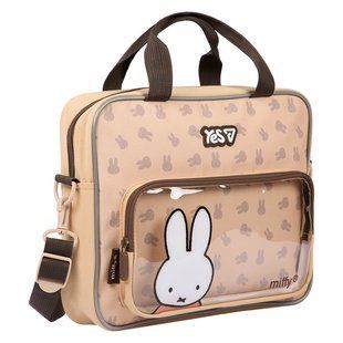 Сумка шкільна текстильна Yes -1 Miffy Bunny 34*6,5*2,7см бежева