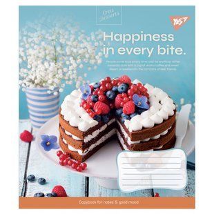 Зошит шкільний Yes 48 аркушів лінія Desserts (10)