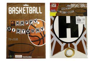 Розтяжка Happy birthday 19*15,5см Баскетбол ООПТ