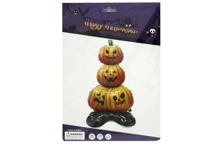 Кулька повітряна фігурна фольгована 3D 109*61*40cм Halloween 3 гарбузи ООПТ