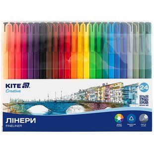 Набір лінерів Kite Creative 24шт 24 кольори
