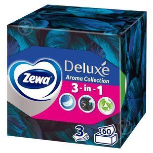 Серветки паперові косметичні у коробці Zewa Deluxe Aroma Fa 60