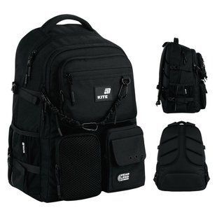 Рюкзак підлітковий Kite Education teens 1018XL Fear Less 49*33*19см чорний
