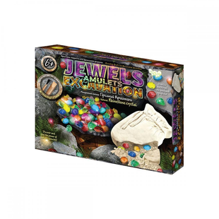 Набір для розкопок "Jewels Amulets Excavation" каміння Danko Toys