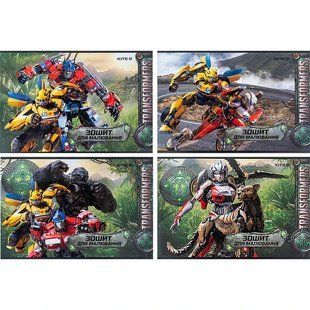 Альбом для малювання 24арк скоба Kite Transformers 100г/м2