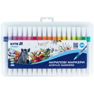Набір маркерів акрилових 36шт Kite Creative