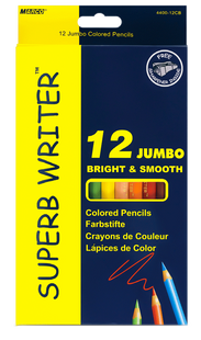 Олівці кольорові Marco Jumbo Super Writer 12 кольорів, зі стругачкою