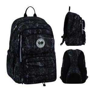 Рюкзак підлітковий GoPack Education Shadow 120M-3 42*30*19,5см чорний