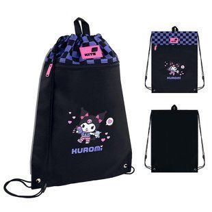 Сумка для взуття Kite 601M Kuromi для дівчинки, чорна 46*33см