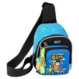 Сумка через плече для хлопчика Yes CBK-2 Stumble Guys 18*14*7см, блакитна