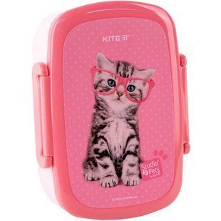Ланчбокс Kite Studio Pets 750мл, ложка+виделка, 1 контейнер