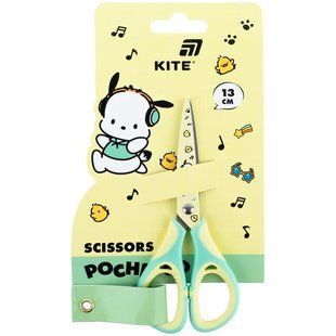Ножиці дитячі Kite Pochacco 13см з гумовими вставками і малюнком на лезі