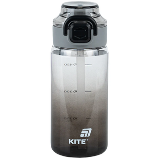 Пляшка для води Kite 600мл чорна