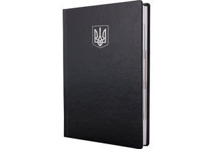 Щоденник датований 2027 Optima Nebraska Герб А5 лінія 352 сторінки, обкладинка штучна шкіра, чорний