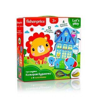 Гра розвиваюча Fisher Price. Кольорові будиночки Укр Vladi Toys