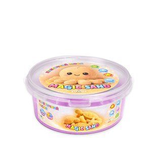 Пісок кінетичний Magic sand фіолетовий у відрі 350г Strateg