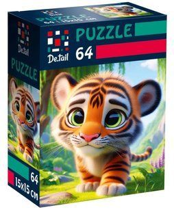 Пазл 64ел15*15см De.tail. Миле тигреня Укр (Vladi Toys)