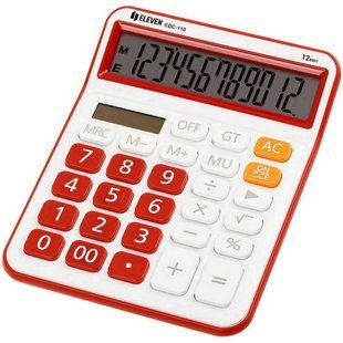 Калькулятор Eleven CDC-110 WH-RD 12-розрядний