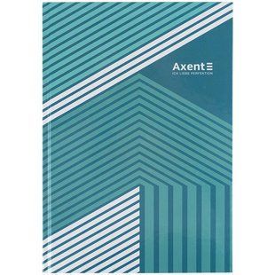 Зошит А4 96арк., в клітинку, тверда обкладинка Axent Lines зелений