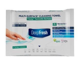 Серветки вологі для очищення поверхонь 10шт Deep Fresh Універсальні