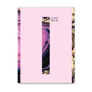 Блокнот А5 96арк., в клітинку, тверда обкладинка ArtPrint Marble мікс
