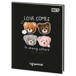 Щоденник шкільний Yes Bear Love інтегральна обкладинка