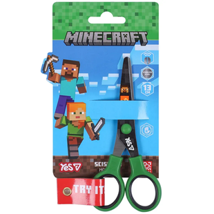Ножиці дитячі Yes Minecraft 13см з принтом на лезі