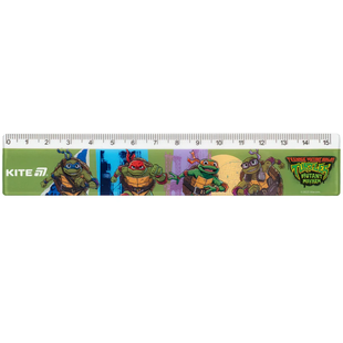Лінійка пластикова 15см Kite Ninja Turtles