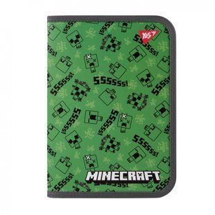 Папка для зошитів пластикова на блискавці В5 Yes Minecraft Creepers