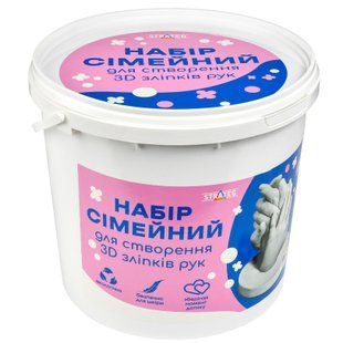 Набір для творчості Набір сімейний для створення 3D зліпків рук Укр (Strateg)