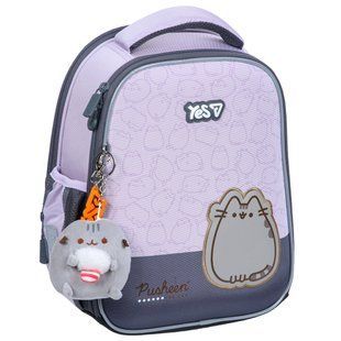 Рюкзак шкільний каркасний для дівчинки Yes H-100S Pusheen 35*28*15см
