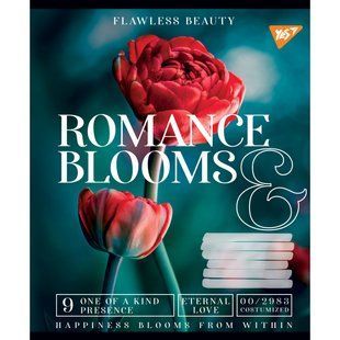 Зошит шкільний Yes 48 аркушів лінія Romance blooms (10)