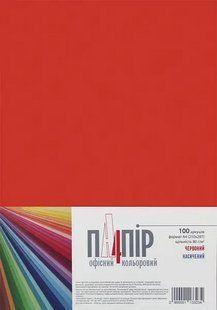 Папір для принтера кольоровий IQ Color А4 100арк 80г/м червоний