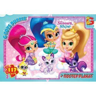 Пазли 117ел 21*30см Шиммер і Шайн+постер G-Toys OS613