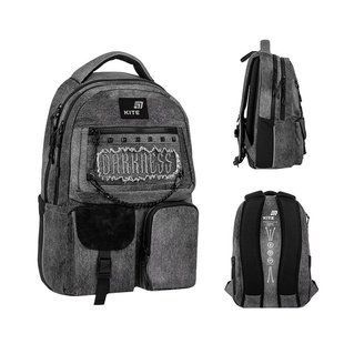 Рюкзак підлітковий Kite Education teens 2587M Darkness 42*29*17см сірий