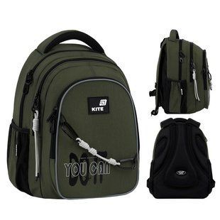 Рюкзак підлітковий Kite Education teens 8001M Trust Yourself 40*29*17см хакі