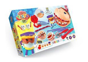 Тісто для ліплення ДАНТИСТ 5 банок + 10 брикетів Master Do УКР Danko Toys