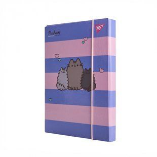 Папка для зошитів картонна на гумці В5 Yes Pusheen